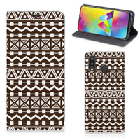 Samsung Galaxy M20 Hoesje met Magneet Aztec Brown