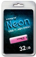 Integral 32GB USB2.0 DRIVE NEON PINK USB flash drive USB Type-A 2.0 Roze - thumbnail