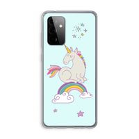 Regenboog eenhoorn: Samsung Galaxy A72 Transparant Hoesje