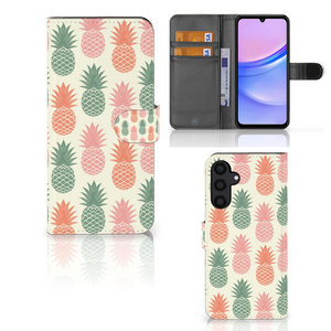 Samsung Galaxy A15 Book Cover Ananas