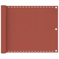 VidaXL Balkonscherm 75x500 cm hdpe terracottakleurig