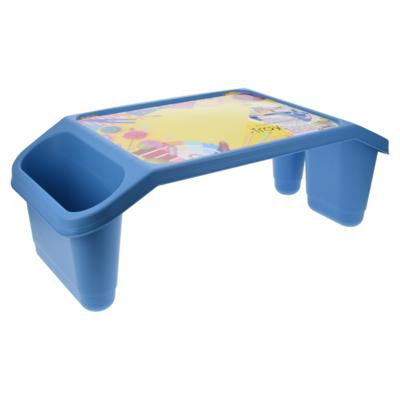 Excellent Houseware Dienblad - schoottafel voor kinderen - blauw - kunststof - 60 x 30 x 21 cm Excellent Houseware Dienblad - schoottafel voor kinderen - blauw - kunststof - 60 x 30 x 21 cm