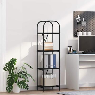 Boekenkast Zwart eiken 40 x 30 x 146 cm Bewerkt hout