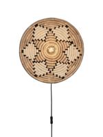 GOOD&MOJO Wandlamp 'Andros' 45cm, kleur Naturel/Wit
