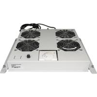 Intellinet 712798 19 inch 4 x Ventilator voor patchkast 1 HE Grijs - thumbnail