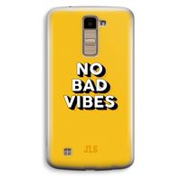 No Bad Vibes: LG K10 (2016) Transparant Hoesje