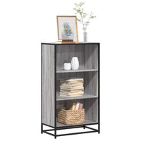 Boekenkast 60x35x107,5 cm bewerkt hout grijs sonoma eikenkleur