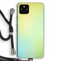 Minty mist pastel: Pixel 5a 5G Transparant Hoesje met koord