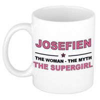 Josefien The woman, The myth the supergirl collega kado mokken/bekers 300 ml - thumbnail