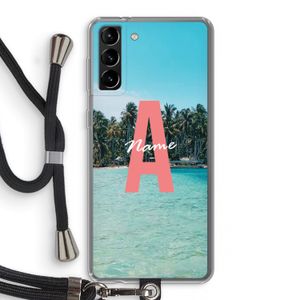Pacific Dream: Samsung Galaxy S21 Plus Transparant Hoesje met koord