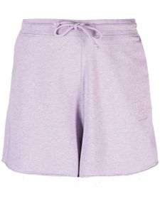 GANNI short en coton biologique à lien de resserrage - Violet