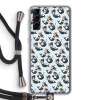 Zeemeermin: Samsung Galaxy S21 Plus Transparant Hoesje met koord
