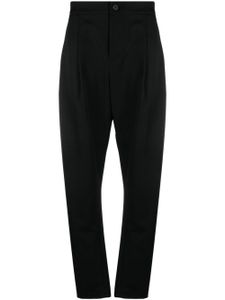 Issey Miyake pantalon gabardine de laine - Noir