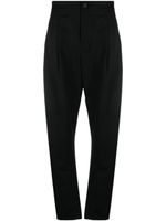 Issey Miyake pantalon gabardine de laine - Noir