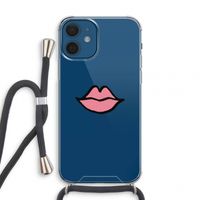 Kusje: iPhone 12 mini Transparant Hoesje met koord