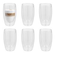 Gerimport Theeglazen Luz - 6x - dubbelwandig - 450 ml - D9 x H15 cm Gerimport Theeglazen Luz - 6x - dubbelwandig - 450 ml - D9 x H15 cm