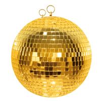 Disco spiegel bal - goud - Dia 20 cm - Versiering