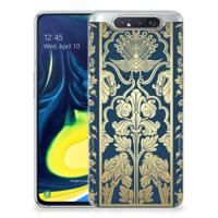 Samsung Galaxy A80 | TPU Case | Beige Flowers