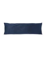 HEMA Kussensloop 50x160cm zacht katoen donkerblauw (donkerblauw)