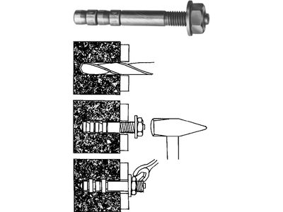 Doorsteekanker s-ka 16/50/168