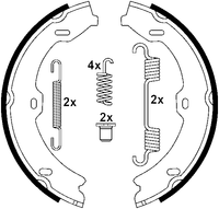 Remschoenset, parkeerrem ATE, u.a. für Mercedes-Benz