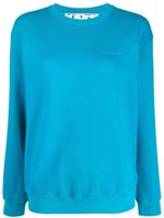 Off-White sweat à rayures Diag - Bleu