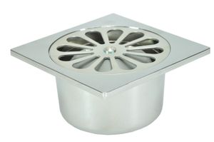 Wiesbaden chroom ABS doucheput 10x10 onder 40mm
