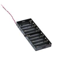 10 stuks AA grootte macht batterij opbergdoos houder voor 8 x AA batterijen zonder dekking