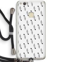 Pluimen: Huawei Ascend P10 Lite Transparant Hoesje met koord