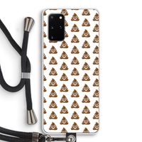 Poop emoji: Samsung Galaxy S20 Plus Transparant Hoesje met koord