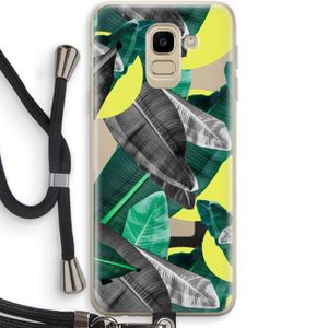 Fantasie jungle: Samsung Galaxy J6 (2018) Transparant Hoesje met koord