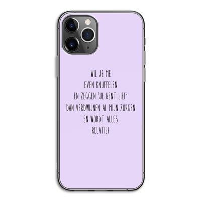 Relatief: iPhone 11 Pro Transparant Hoesje