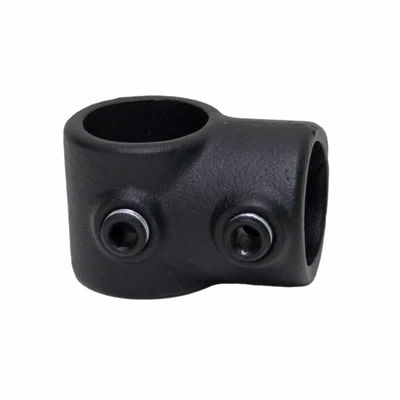 T-klem kort mat zwart structuur steigerbuis met inbusbout steigerbuis Ø 33.7mm