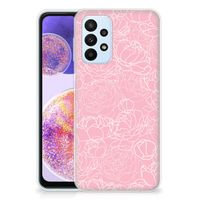 Samsung Galaxy A23 TPU Case White Flowers