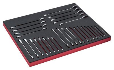 Bahco Foaminlay Fit&Go 3/3 met ringsteeksleutels en ratelsleutels - 30-delig - FF1A3004