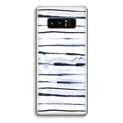 Ink Stripes: Samsung Galaxy Note 8 Transparant Hoesje