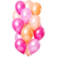 Ballonnen Peachy Pink Metallic Premium - 15 Stuks