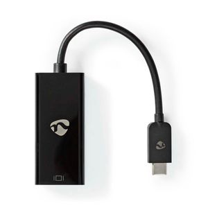 USB-Adapter | USB 3.2 Gen 1 | USB-C Male | Mini DisplayPort Female | 0.2 m | Rond | Vernikkeld | PVC | Zwart