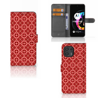 Motorola Edge 20 Lite Telefoon Hoesje Batik Rood