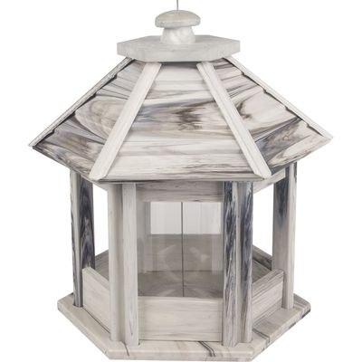 Vogelvoedersilo Pavel 30 x 30 x 30 cm Flamingo Grijs Vogelvoedersilo Pavel 30 x 30 x 30 cm Flamingo Grijs