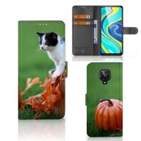 Xiaomi Redmi Note 9 Pro | Note 9S | Telefoonhoesje | Met pasjeshouder | Kitten
