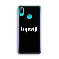 Topwijf Zwart: Huawei P Smart (2019) Transparant Hoesje