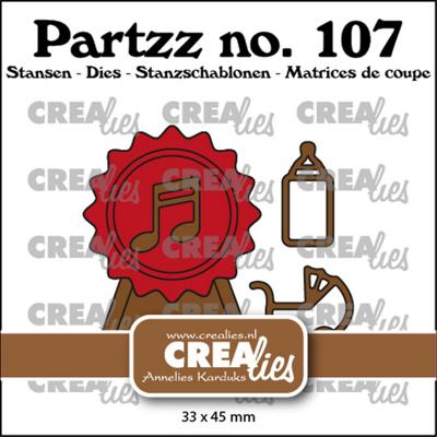 Crealies • partzz stans faux wax seals baby