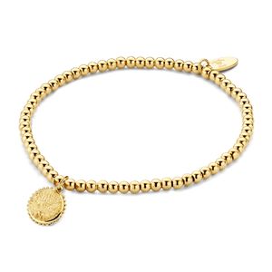 CO88 Collection Divine 8CB 90663 Stalen rek armband - hanger - One-size - goudkleurig