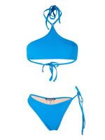 ANDREĀDAMO bikini en maille à design nervuré - Bleu ANDREĀDAMO bikini en maille à design nervuré - Bleu