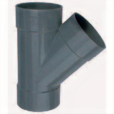 Wavin PVC T-Stuk 45° 90mm - Weerbestendig & Duurzaam voor Vijver en Leidinginstallatie