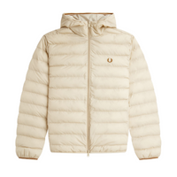 Fred Perry - Hooded Insulated Brentham Winterjas - Oatmeal - thumbnail