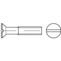 TOOLCRAFT TO-5450181 Verzonken schroeven M4 50 mm Sleuf DIN 963 Messing 200 stuk(s)