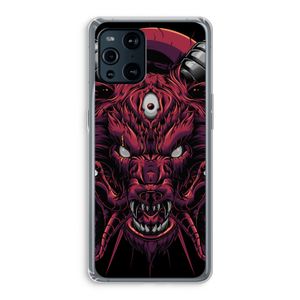 Hell Hound and Serpents: Oppo Find X3 Transparant Hoesje