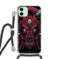 Hell Hound and Serpents: iPhone 11 Transparant Hoesje met koord